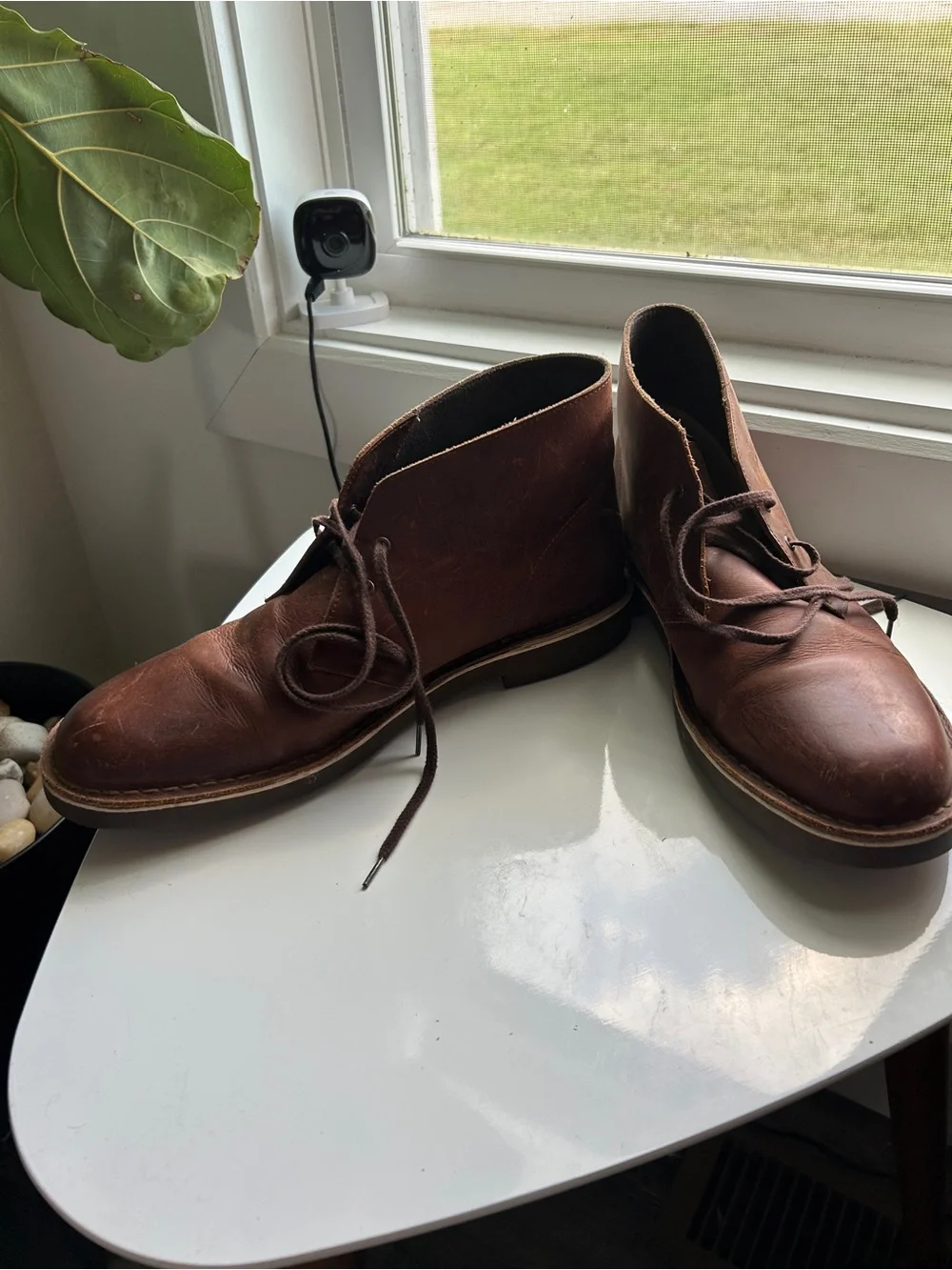 Clarks Bushacre 2 Brown Leather Chukka Boots – Men’s 11